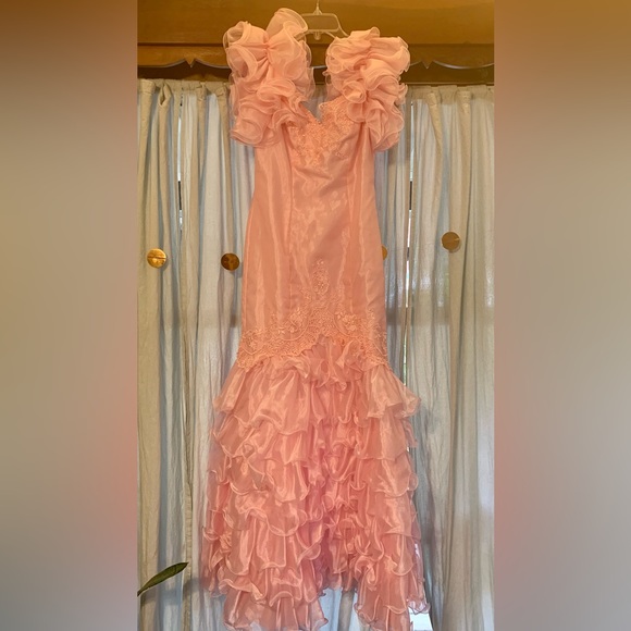 Vintage Pink Barbie Princess Formal Dress - Picture 4 of 10